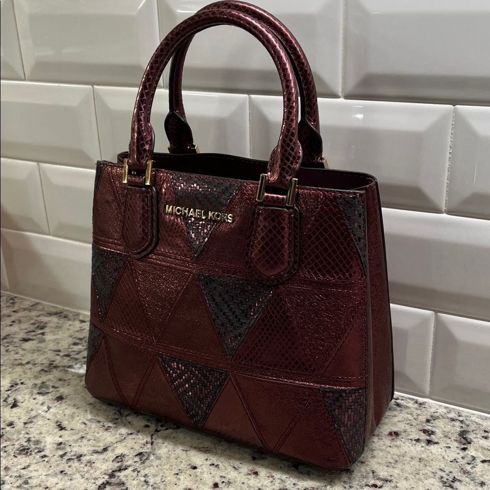 Michael Kors Adele Patchwork Crossbody Bag Euc - image 2